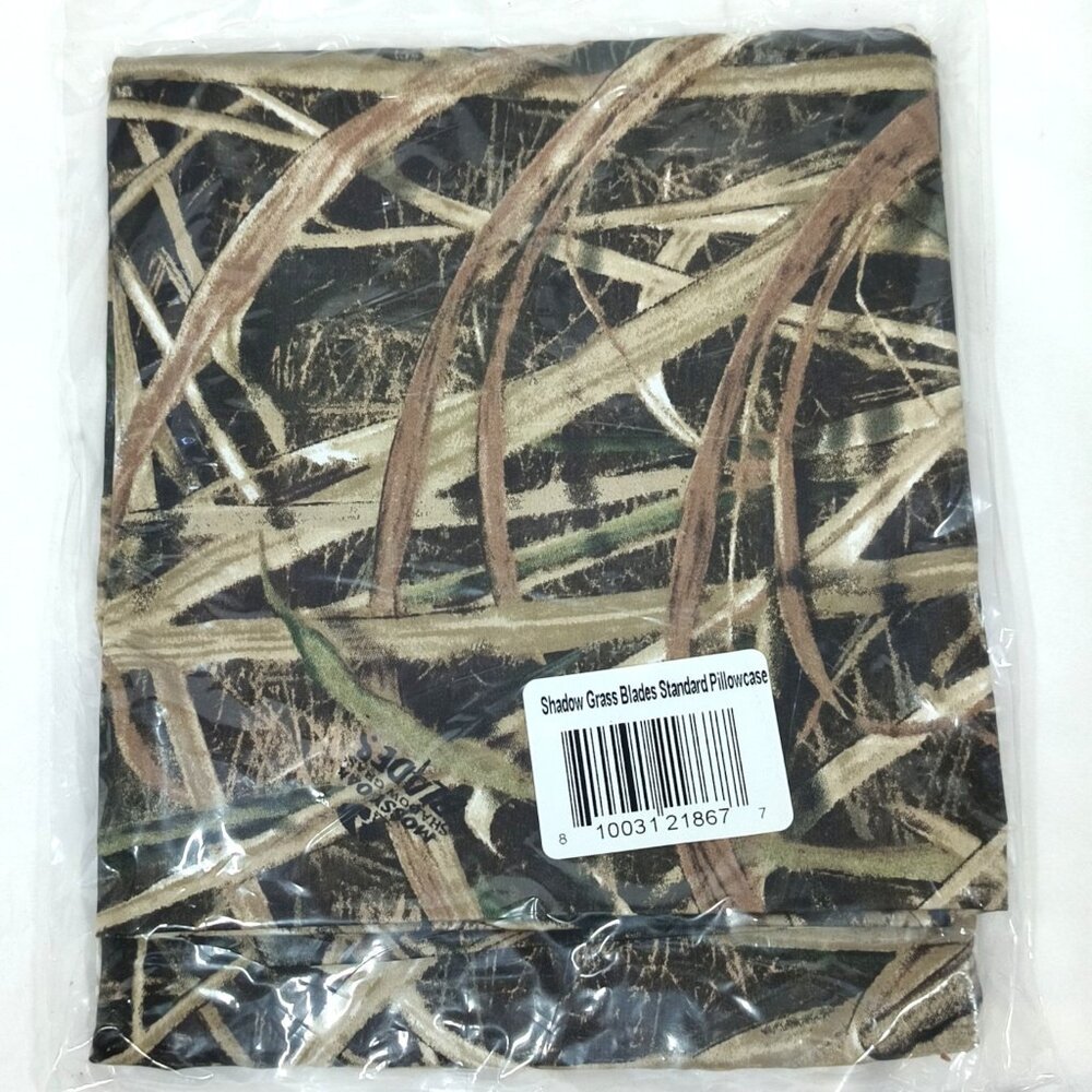 Mossy Oak Shadow Grass Blades Camouflage Standard Pillowcase NEW